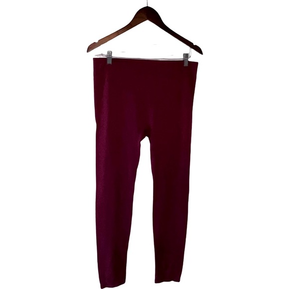 Juniors misses No Boundaries wine colored XL leggings tights size 15-17 plus - Picture 7 of 13
